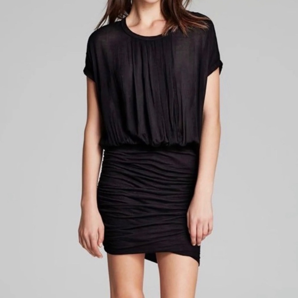 Flattering James Perse mini black dress